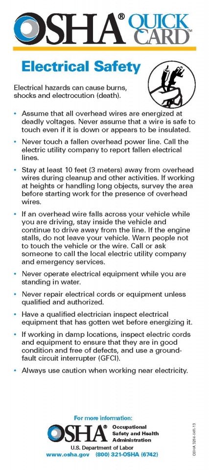 OSHA Quick Card | Power and Light Company – Westfield Milling and ...